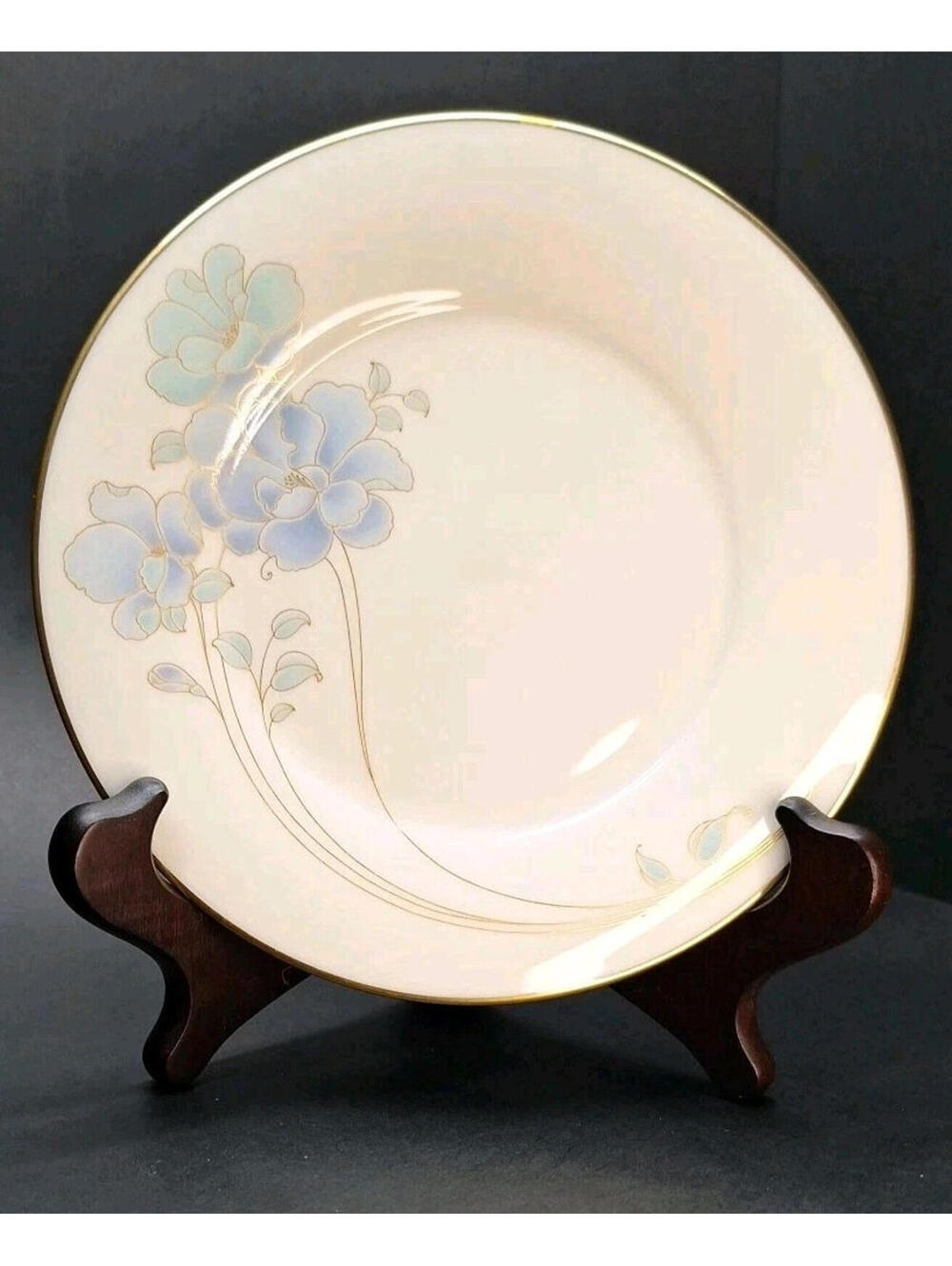 2 Noritake Blue And Gold B & Butter Plates Porcelain 6 3/8 in. 2 Plates included
